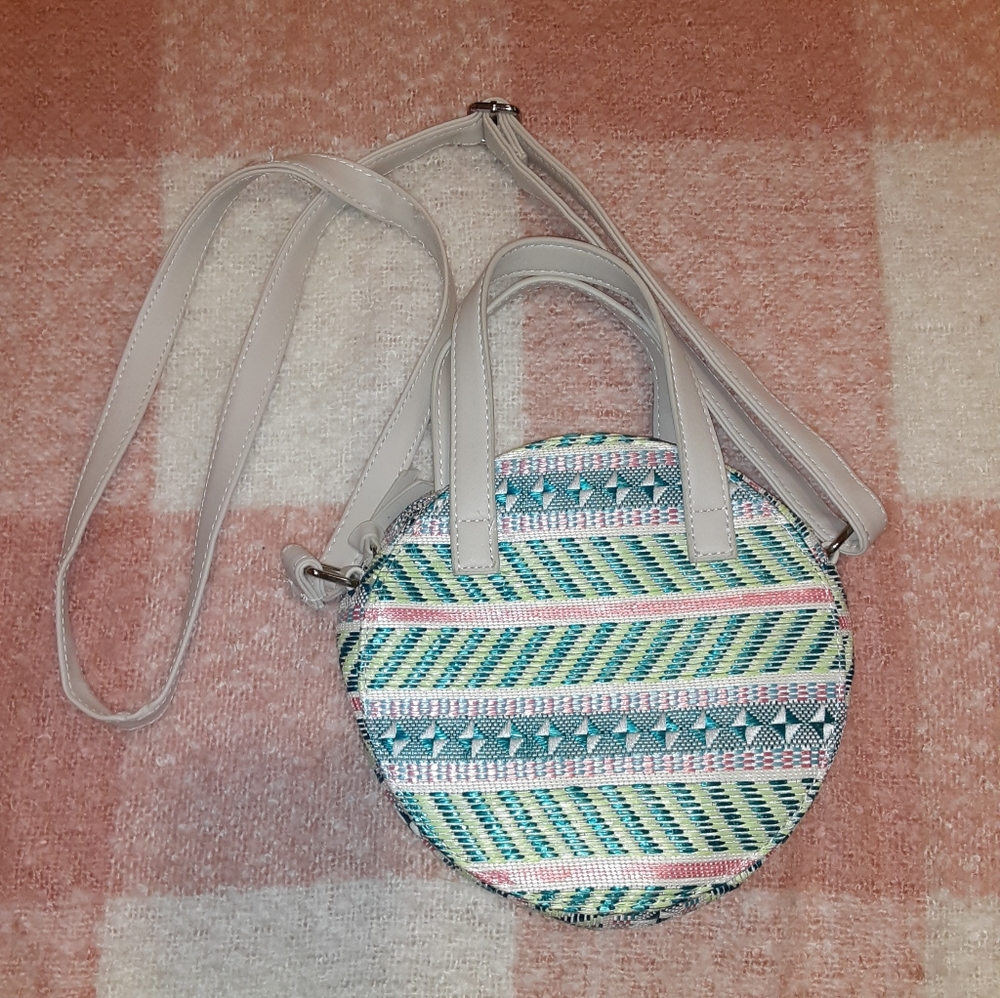 NWOT Rounded Patterned Crossbody